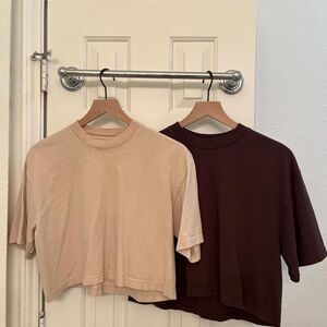 Los Ángeles Apparel Set of Boxy Crop Tops